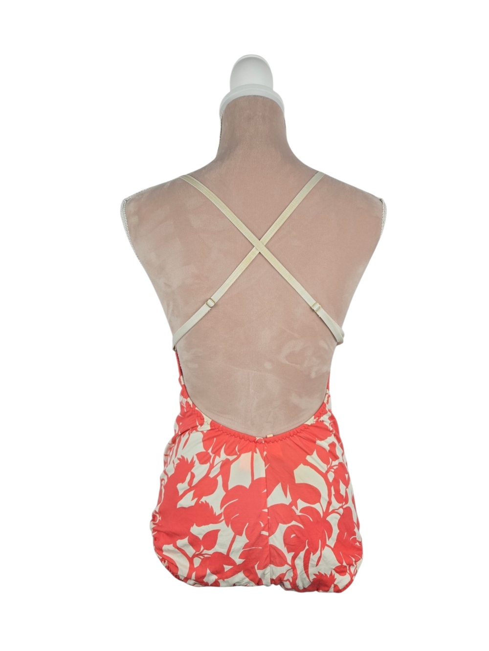 Florence Broadhurst for Kate Spade Cockatoo Print Swimsuit in Coral Size 4 - Picture 3 of 7